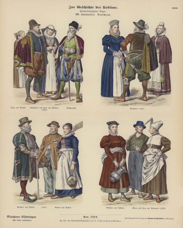 tyske kostymer av German School