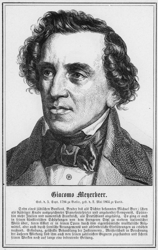 Giacomo Meyerbeer (gravering) av German School