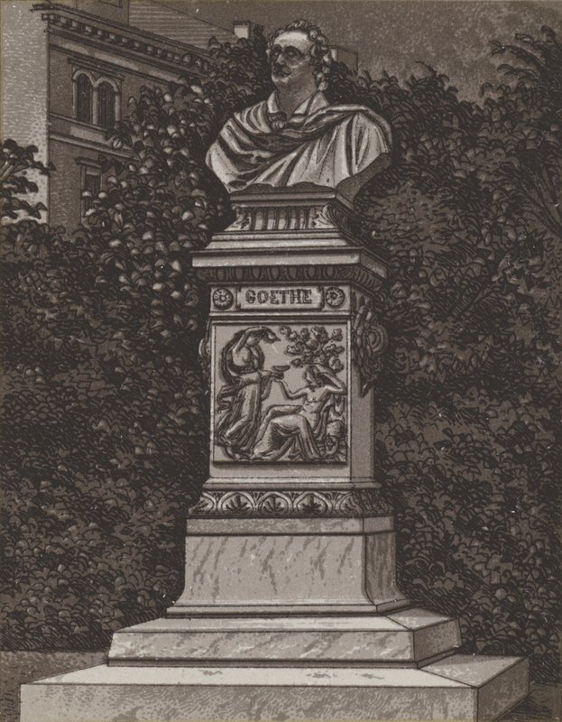Goethe-Denkmal (litho) av German School