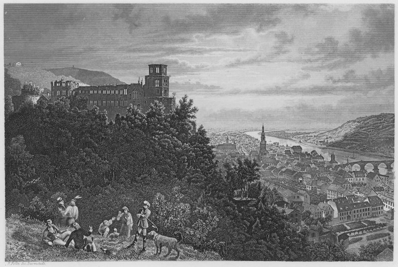 Heidelberg (gravering) av German School