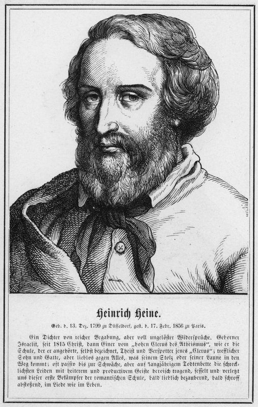 Heinrich Heine (gravering) av German School