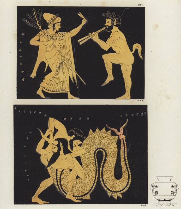 Hercules og Achelous av German School