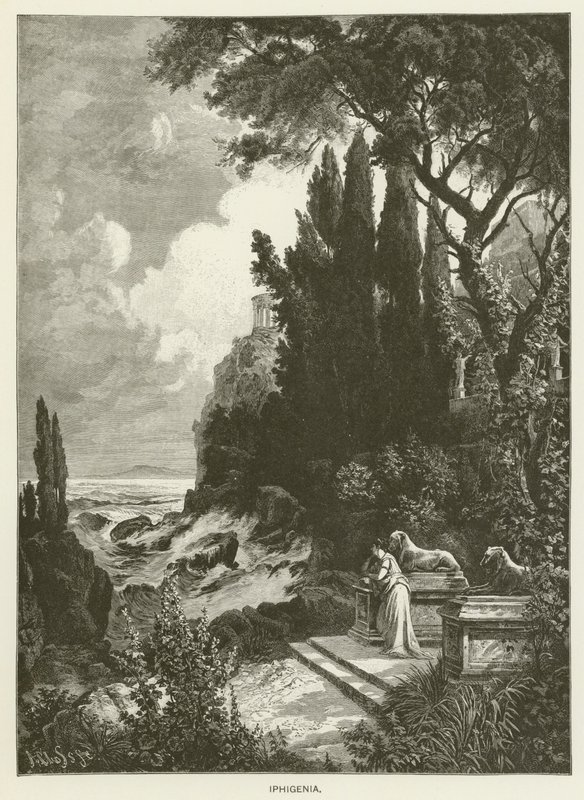 Iphigenia (gravering) av German School