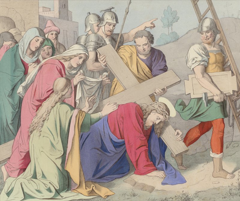 Jesus bærer sitt kors av German School