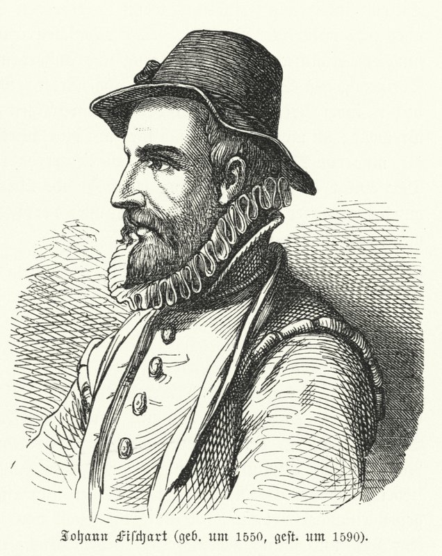 Johann Fischart , tysk forfatter og satiriker (gravering) av German School