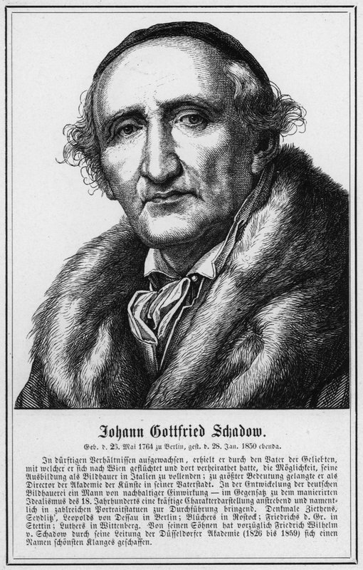 Johann Gottfried Schadow (gravering) av German School