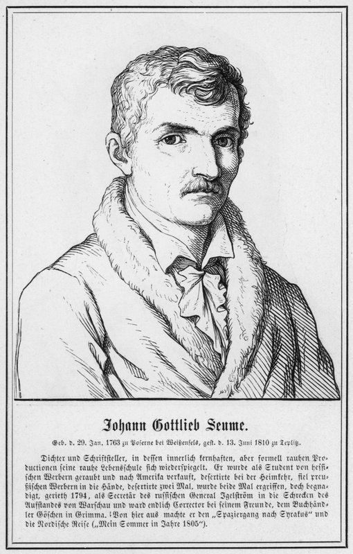 Johann Gottlieb Seume (gravering) av German School