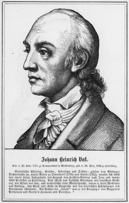 Johann Heinrich Vok (gravering) av German School