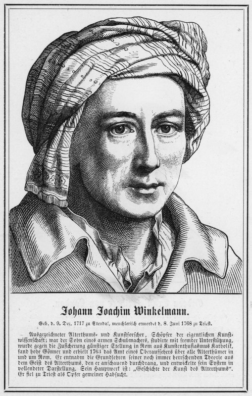 Johann Joachim Winkelmann (gravering) av German School