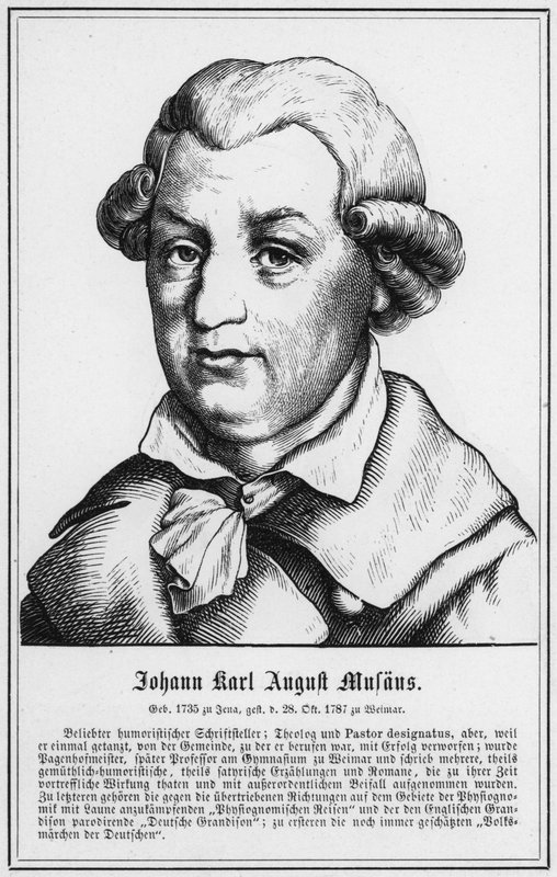 Johann Karl August Musaus (gravering) av German School