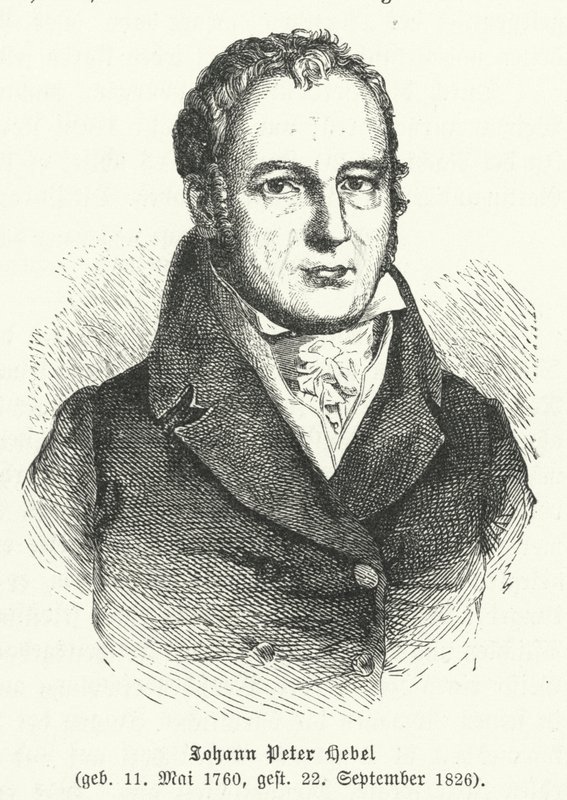 Johann Peter Hebel , tysk poet av German School
