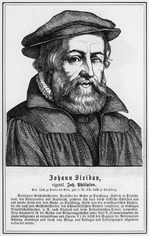 Johann Sleidan (gravering) av German School