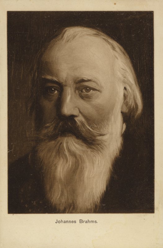Johannes Brahms , tysk komponist og pianist (1833-1897) av German School