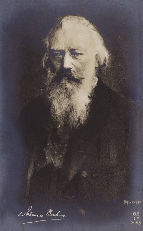 Johannes Brahms , tysk komponist og pianist (1833-1897) av German School