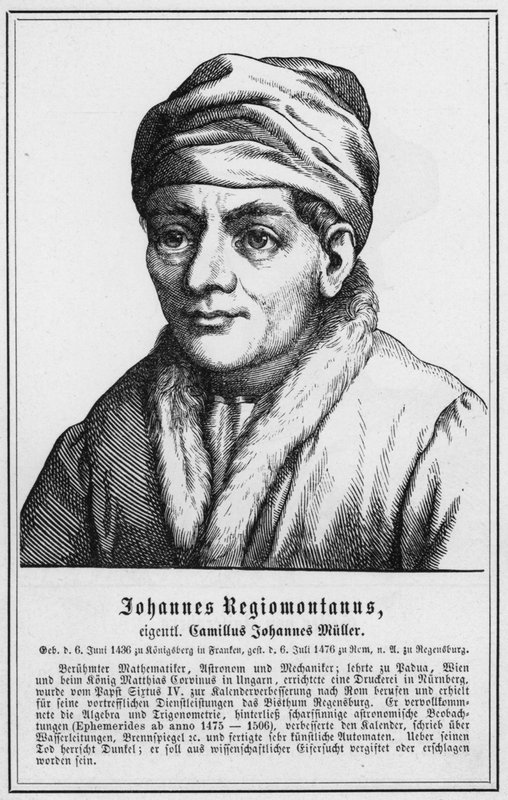 Johannes Regiomontanus (gravering) av German School