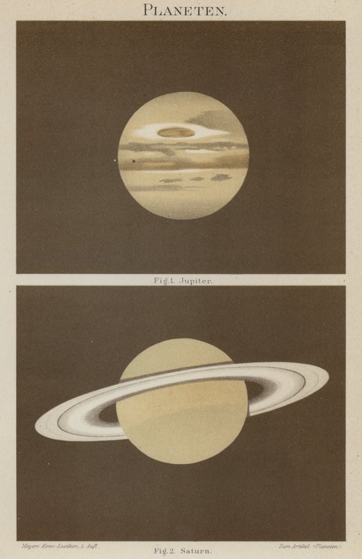 Jupiter og Saturn av German School