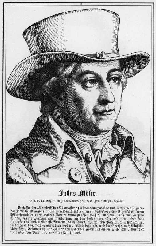 Justus Moser (gravering) av German School