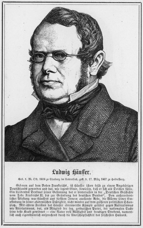 Ludwig Hausser (gravering) av German School