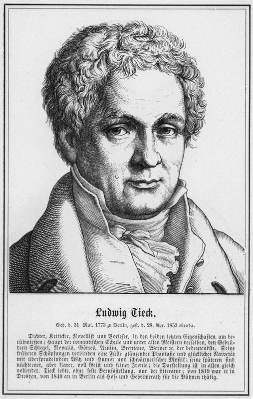 Ludwig Tieck (gravering) av German School