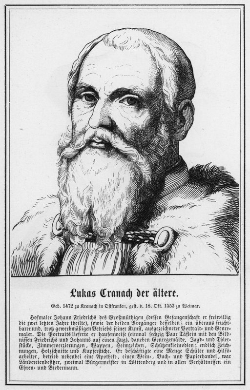 Lucas Cranach den eldste (gravering) av German School