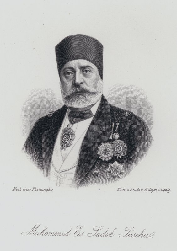 Muhammad III as-Sadiq, Bey of Tunis (gravering) av German School