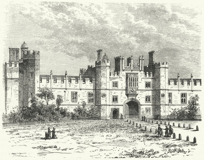 Palace of Whitehall, London (gravering) av German School