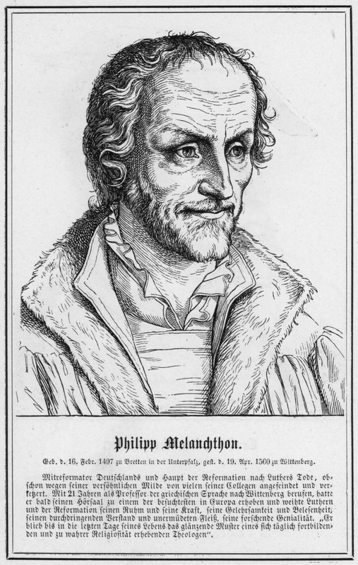 Philipp Melanchthon (gravering) av German School
