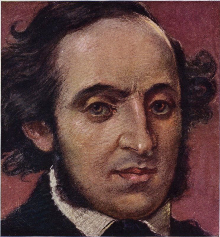 Portrett av Felix Mendelssohn av German School