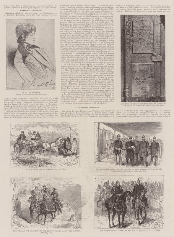Prins Bismarck (gravering) av German School