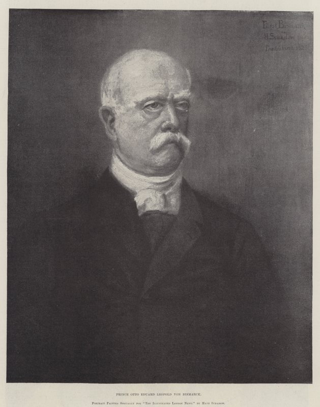 Prins Otto Eduard Leopold von Bismarck (gravering) av German School