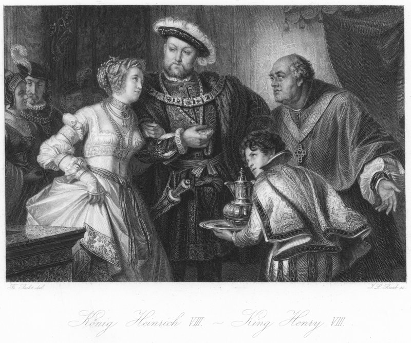 Scene fra Henry VIII av German School