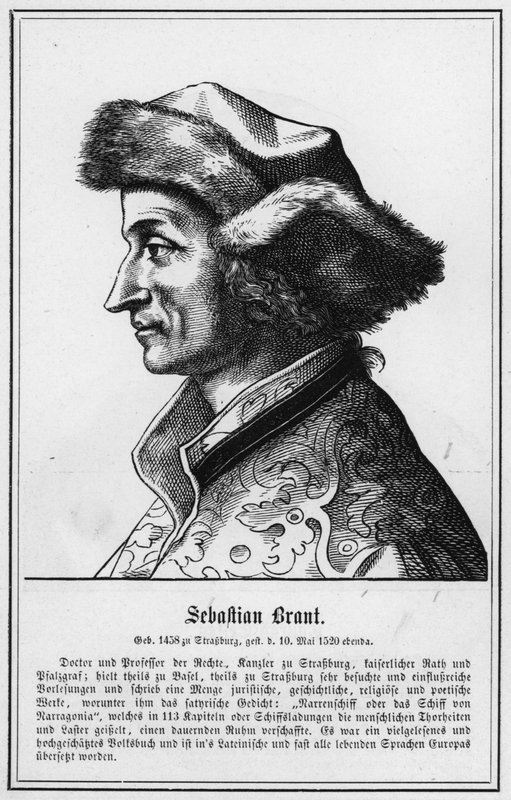 Sebastian Brant (gravering) av German School