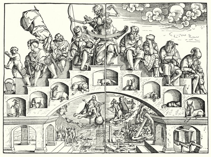 The Ages of Life (gravering) av German School
