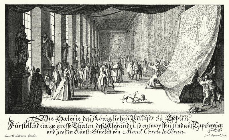 Galerie des Gobelins, Paris (gravering) av German School