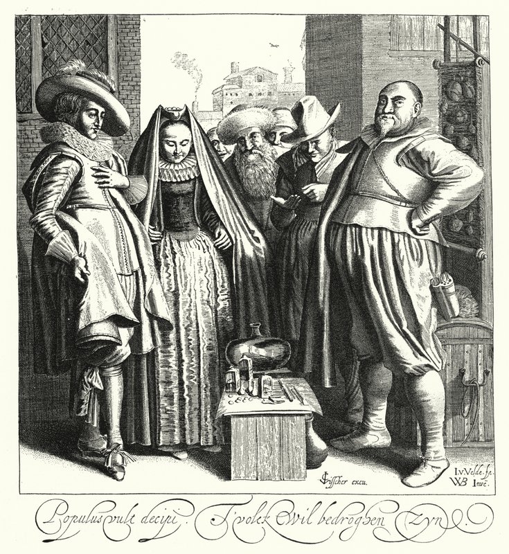 The Quack, eller Charlatan (gravering) av German School