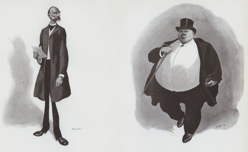 The Tall Moeller: the Fat Oertel (litho) av German School