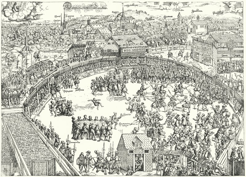 Turnering i Zwickau, august 1573 av German School