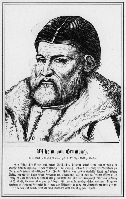Wilhelm von Grumbach (gravering) av German School