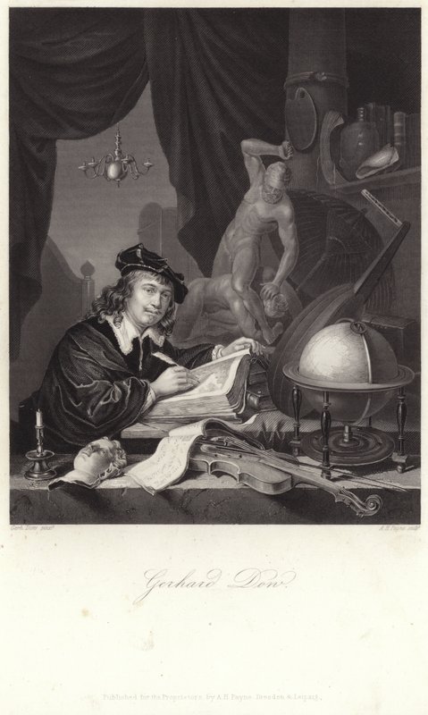 Portrett av Gerrit Dou av Gerrit Dou