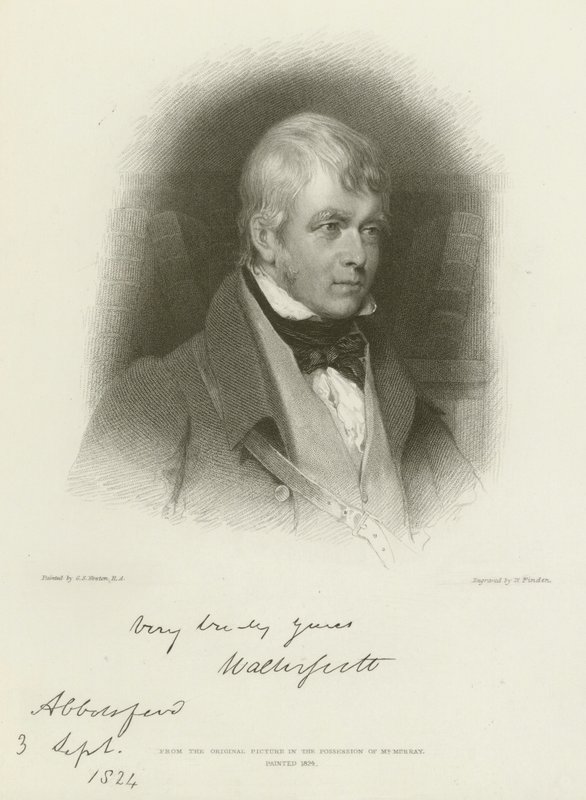 Sir Walter Scott av Gilbert Stuart Newton