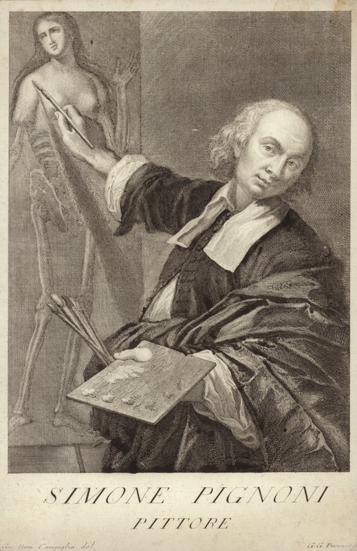 Simone Pignoni , italiensk maler av Giovanni Domenico Campiglia