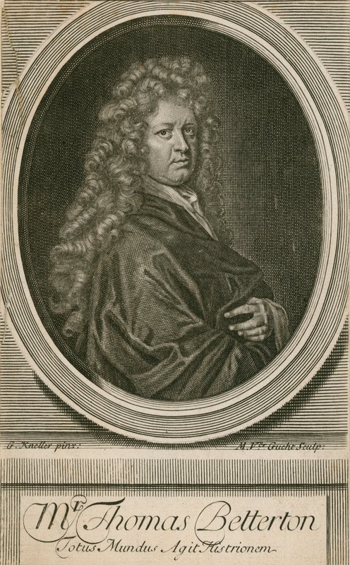 Mr Thomas Betterton, skuespiller av Godfrey Kneller