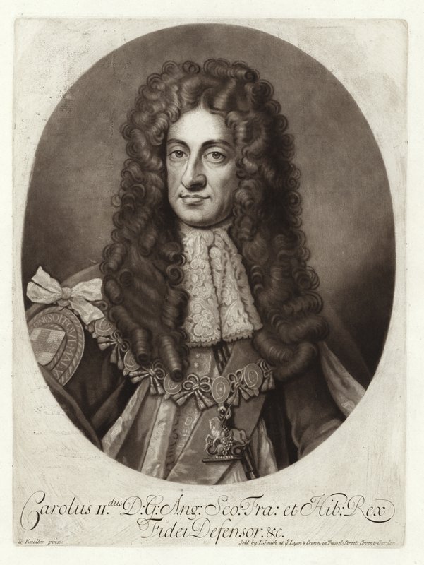 Portrett av kong Charles II av Godfrey Kneller