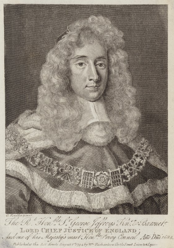 Sir George Jeffreys, walisisk dommer av Godfrey Kneller