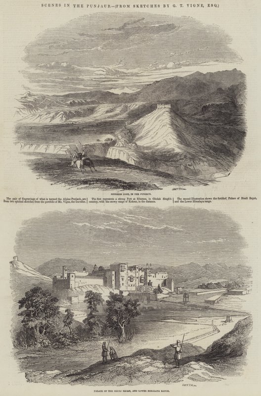 Scener i Punjaub av Godfrey Thomas Vigne