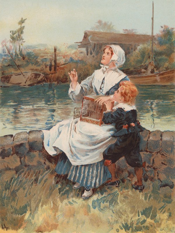 quot;Libertyquot; (farge litho) av Gordon Frederick (after) Browne