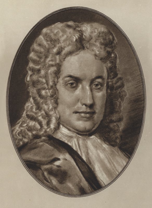 Daniel Defoe (litho) av Gordon Ross