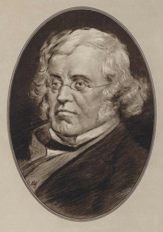 William Makepeace Thackeray (litho) av Gordon Ross