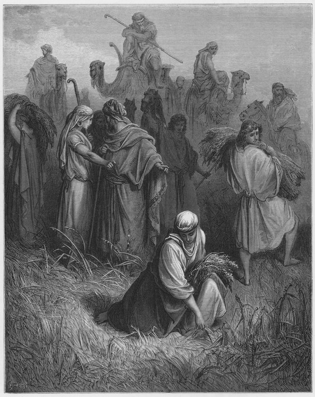 Gustave Dore Bibelen: Boas og Ruth av Gustave Dore