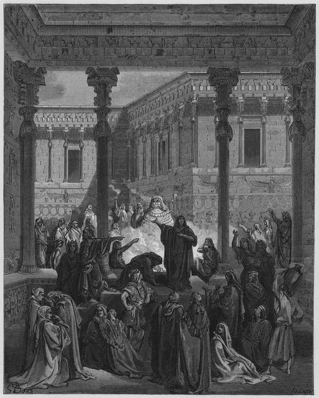 Gustave Dore Bibelen: Daniel forvirrer prestene i Bel av Gustave Dore